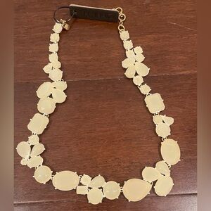 nwt j crew white statement Necklace